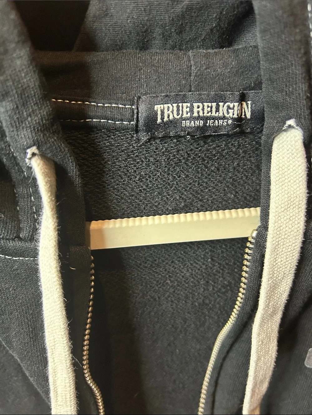 True Religion black zip